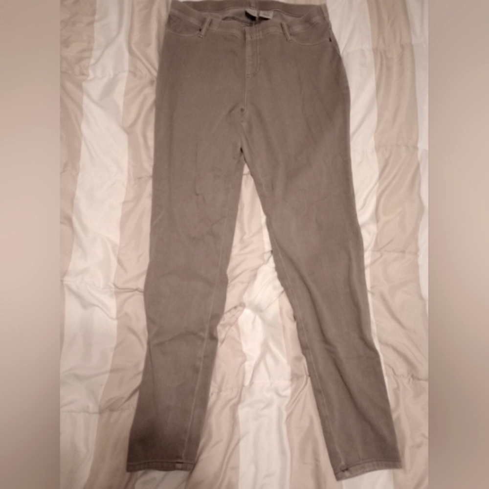 Time and True, Women's Gray Jeggings, L (12-14)